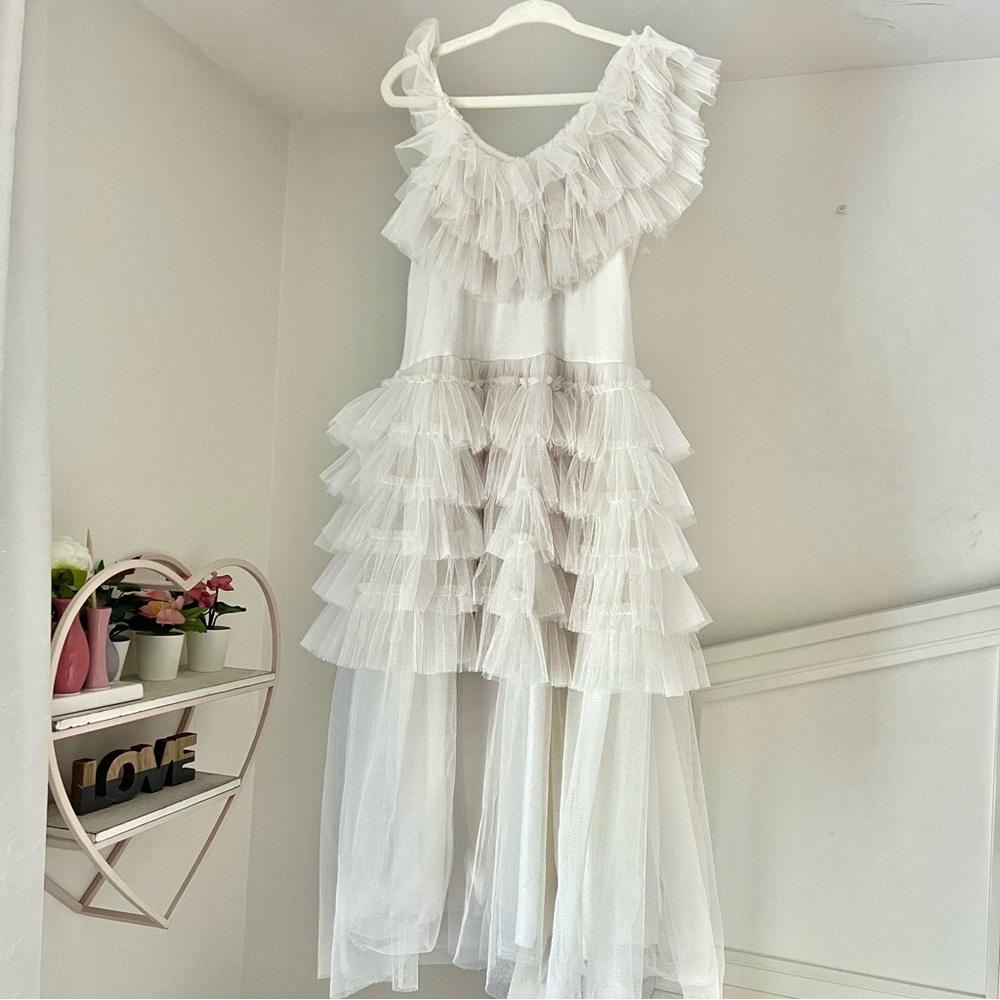 Dollcake Cream Dress with Pink Accents